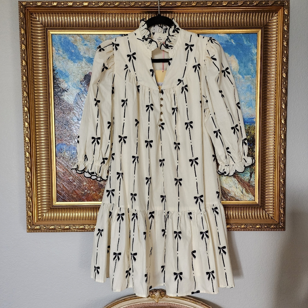 NWT entro Bow Ruffle Dress